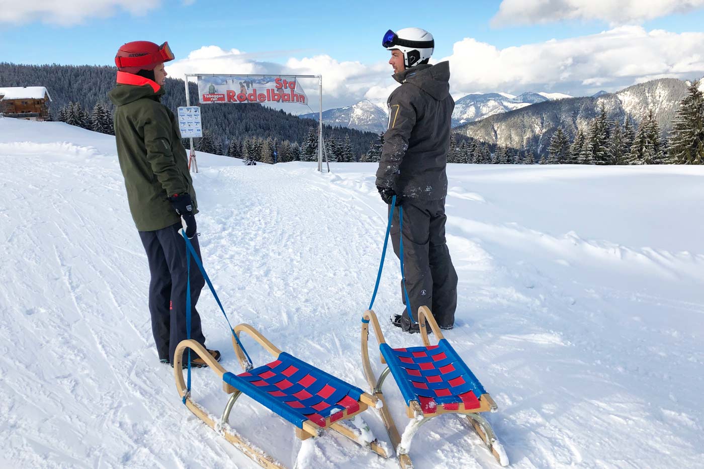 Rodelen wintersport Ski Juwel