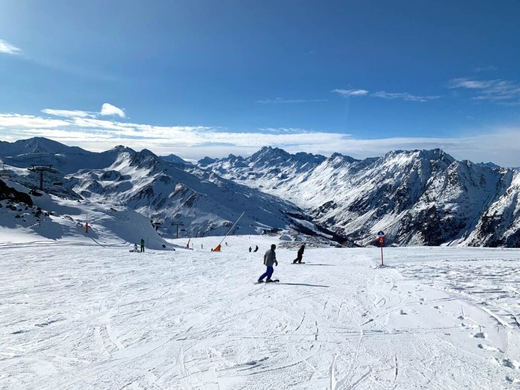 Skifahren in der Silvretta Arena Ischgl Samaun