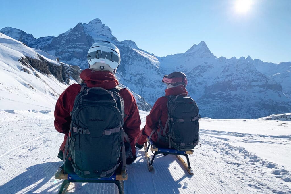 Schlittenfahren in Grindelwald