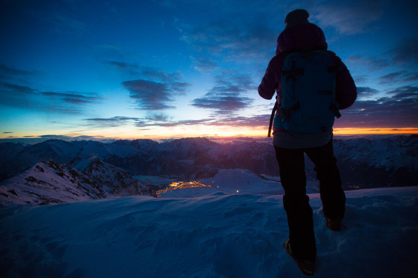 Zonsondergang Isère Region