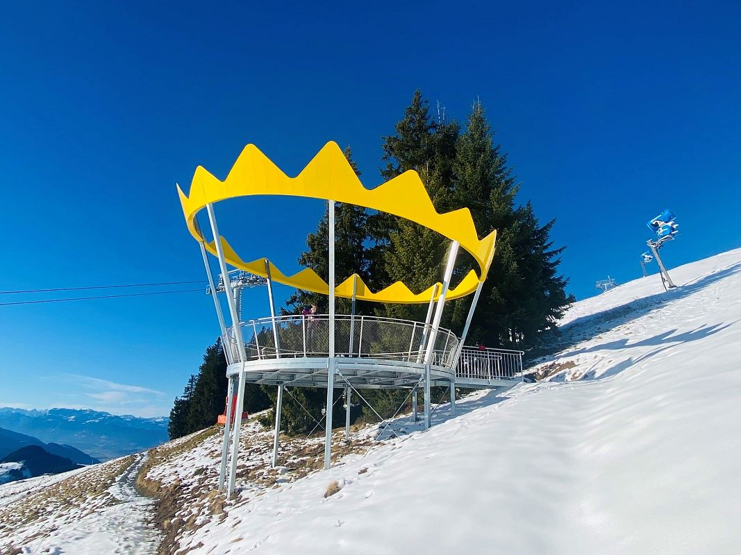 nieuw uitzichtplatform SkiWelt