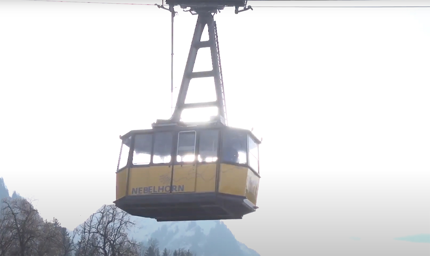 oude gondel Nebelhorn