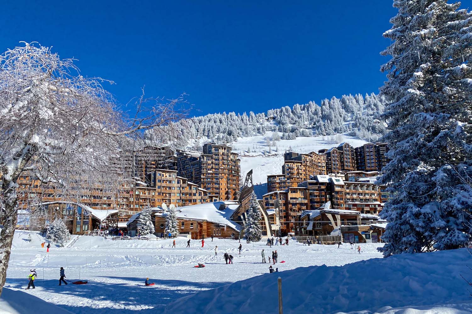 Dorp Avoriaz met ski in ski out