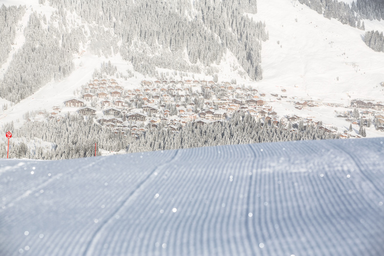 piste sneeuw skigebied