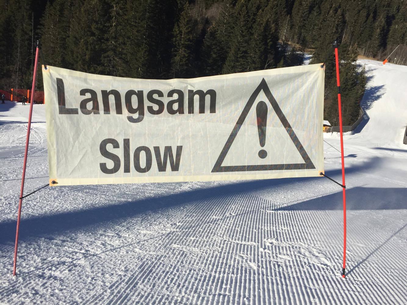 langsam slow bord