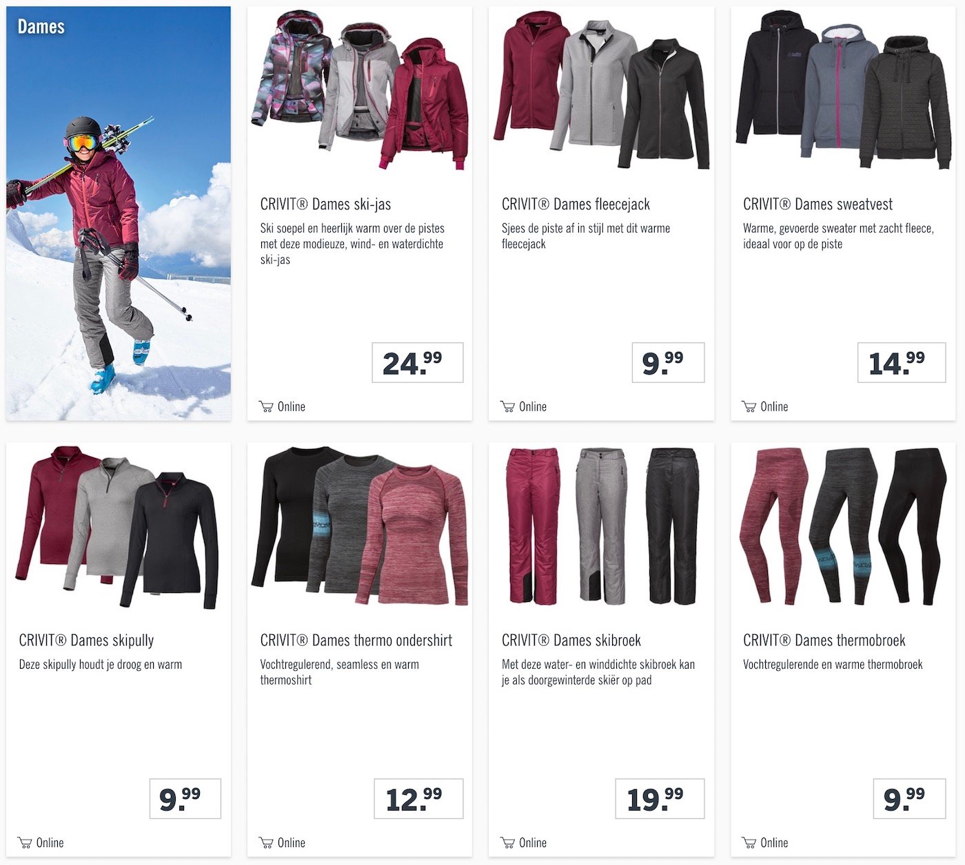 Lidl wintersport budget wintersportoutfit nu verkrijgbaar