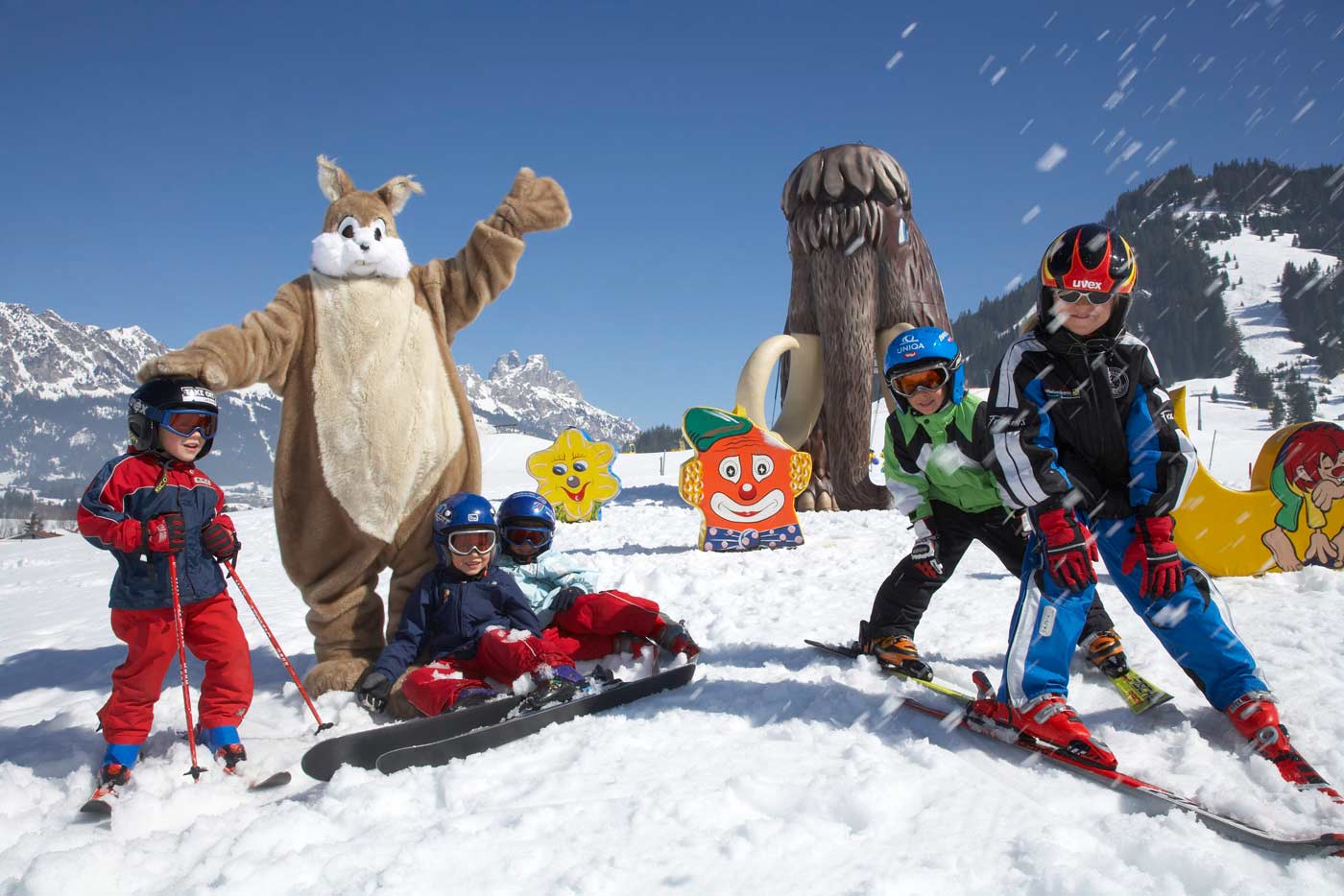 Wintersport met kinderen in het Tannheimer Tal