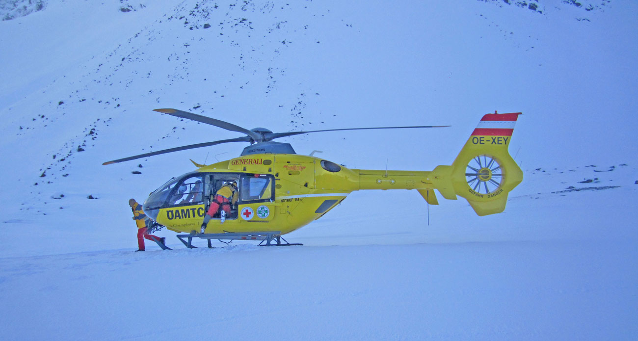 Gele reddingshelikopter