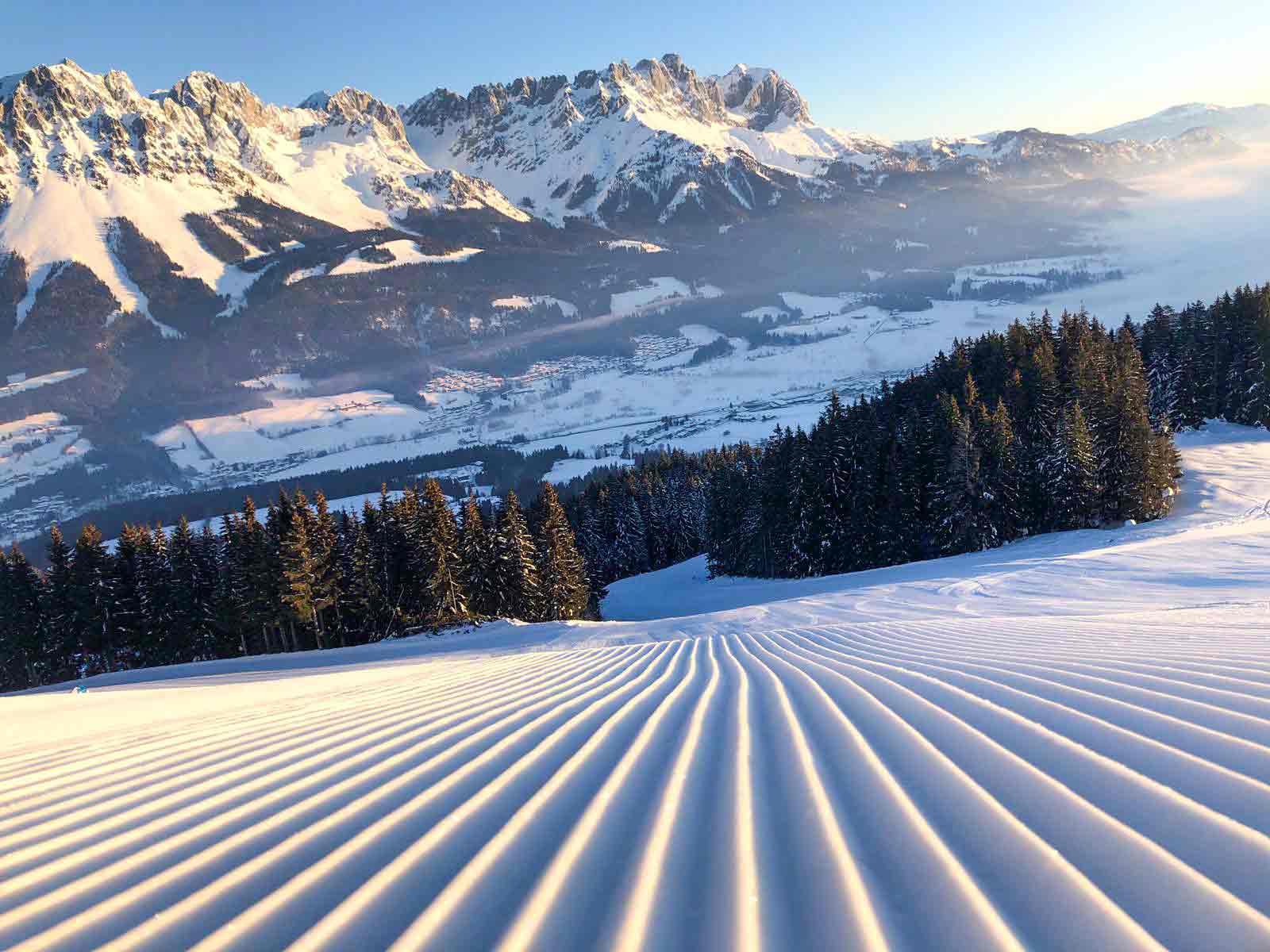Piste met ribbeltjes in SkiWelt Wilder Kaiser - Brixental