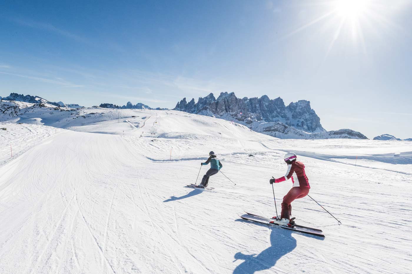 Skiën op de pistes van Dolomiti Superski