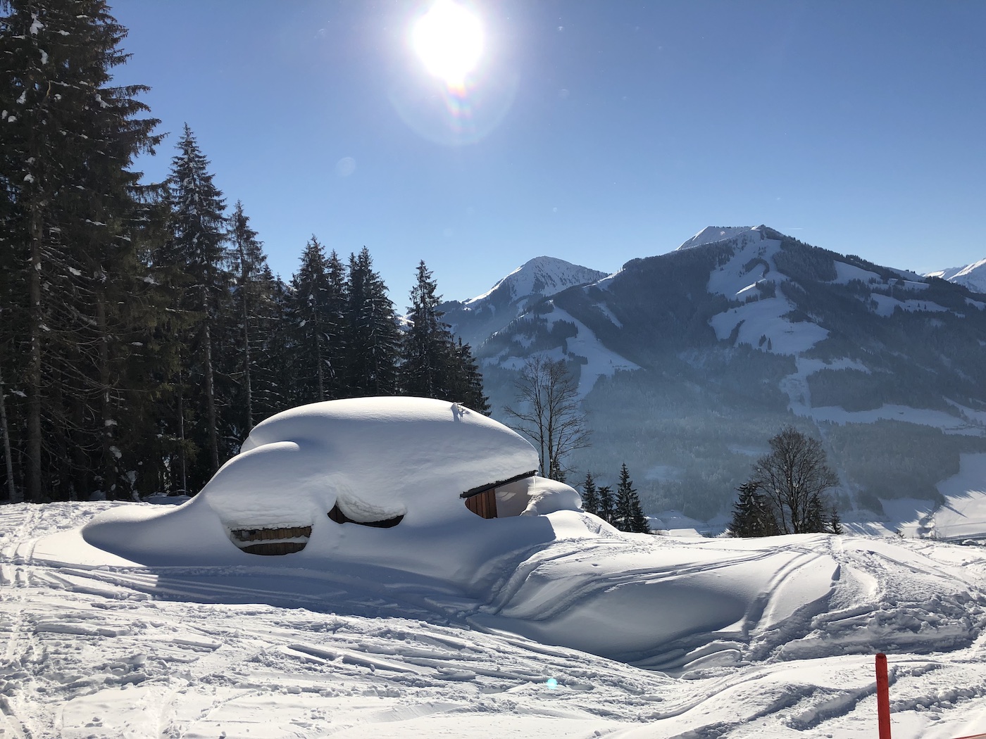 Prachtig weer in SkiWelt