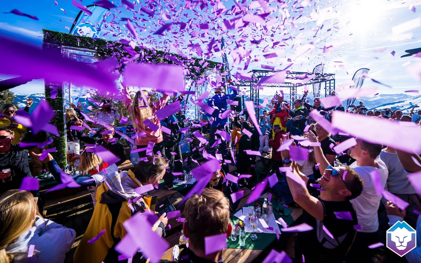 Feest op de piste tijdens Dutchweek Saalbach