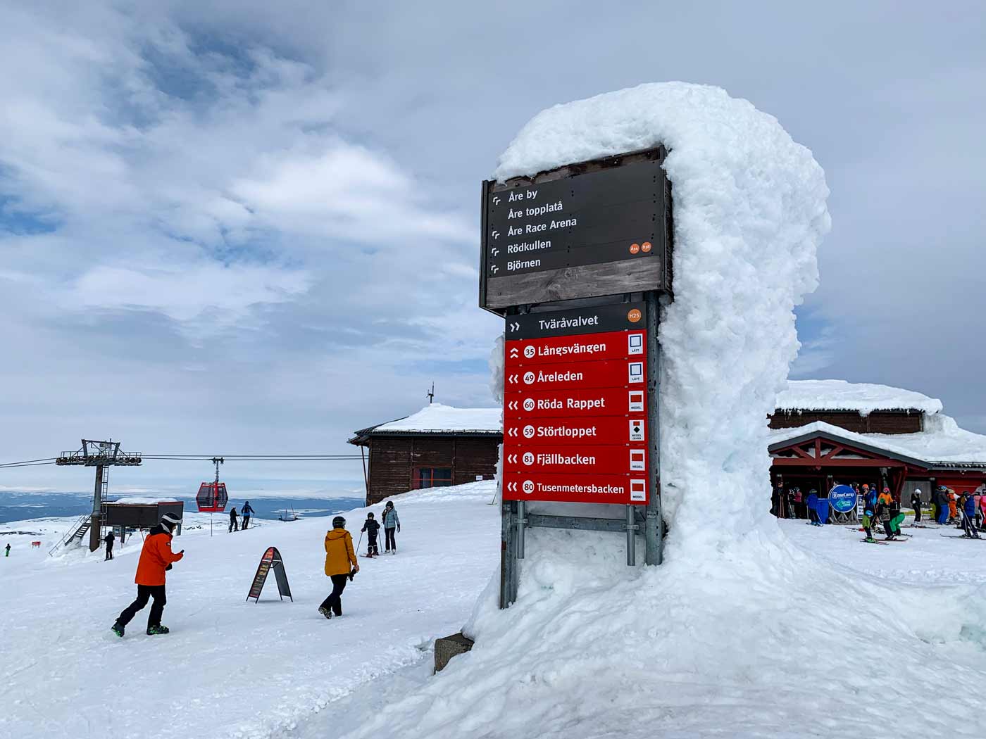 Pistebordje Åre in Zweden