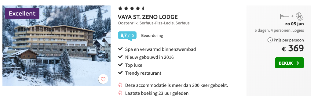 Aanbieding wintersport in januari in Saalbach