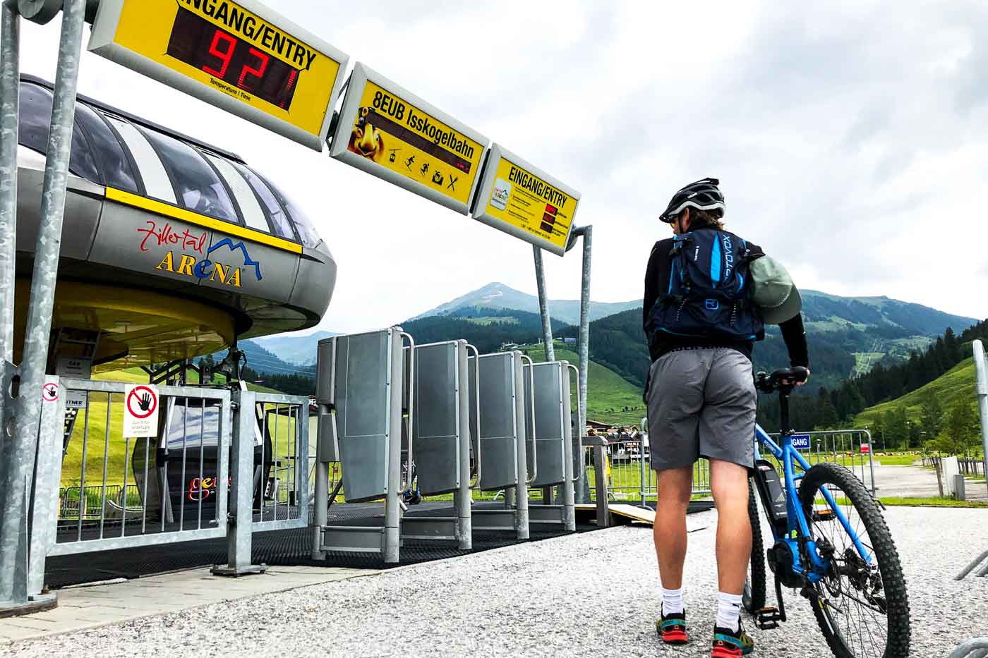 Skilift Zillertal Arena in de zomer