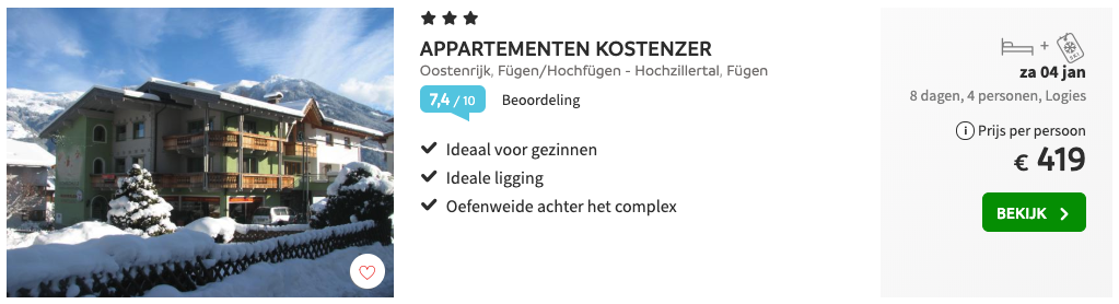Appartementen Kostenzer Fügen
