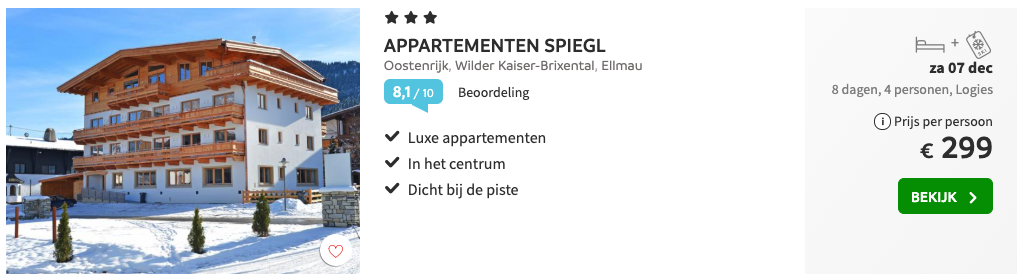 Appartementen Spiegl Ellmau