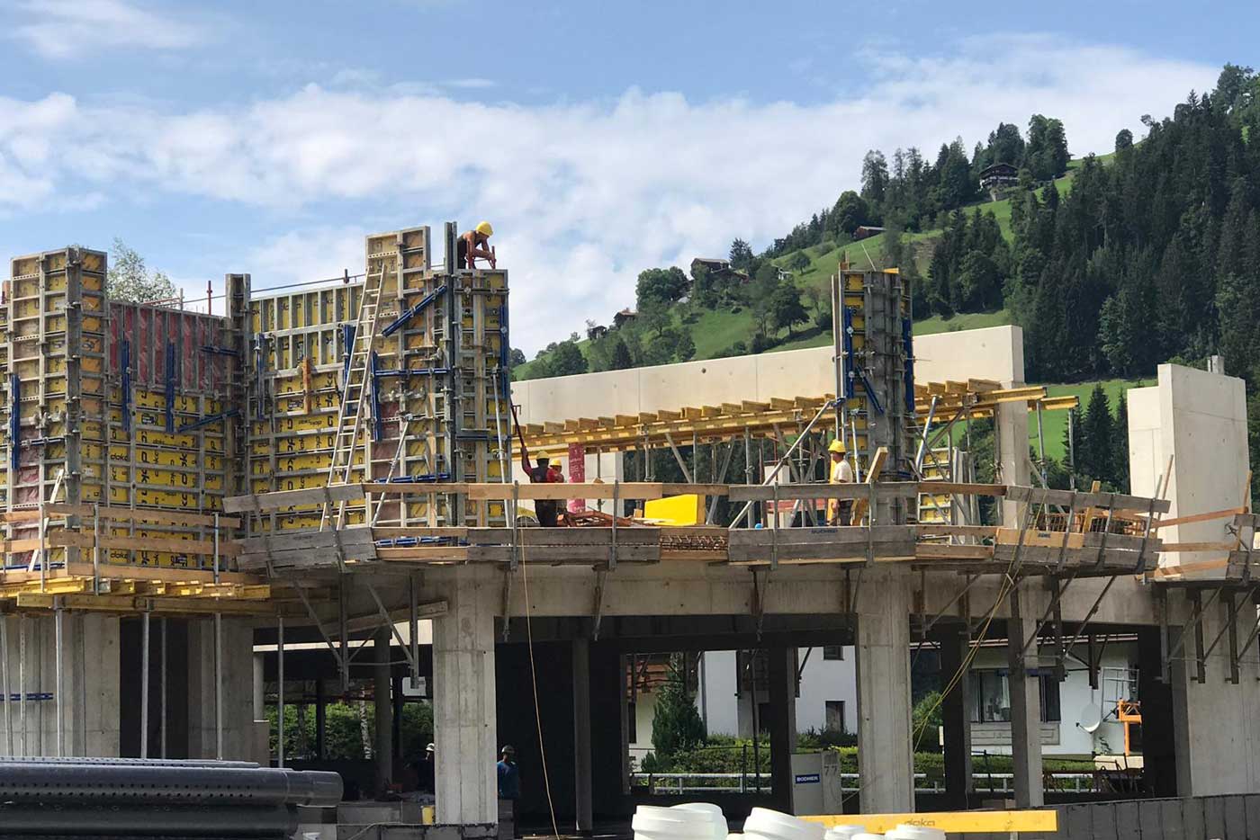 Bouwplaats Fleckalmbahn