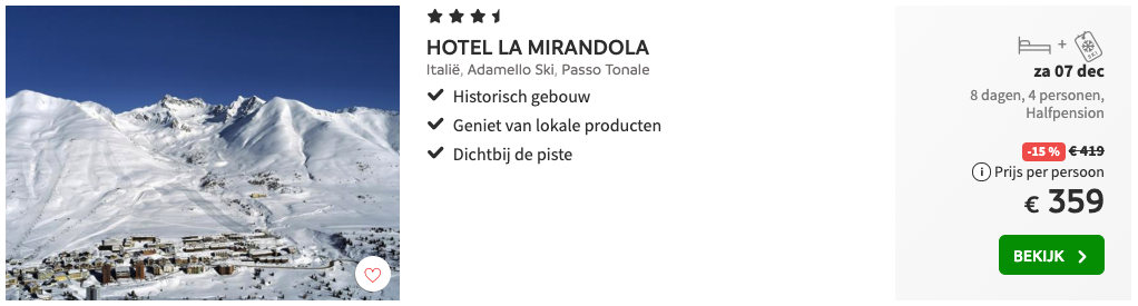 Hotel la Mirandola in Italië