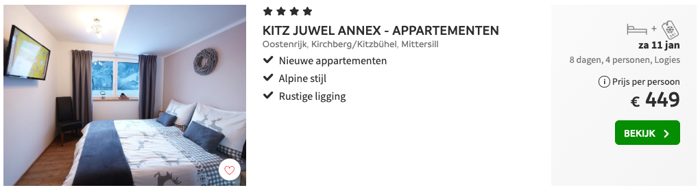 Kitz Juwel Anex appartementen Kirchberg