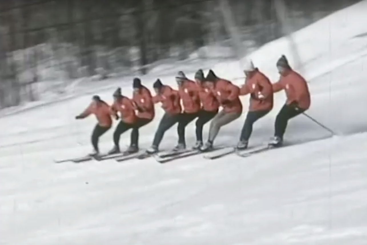 Skiën met vrienden