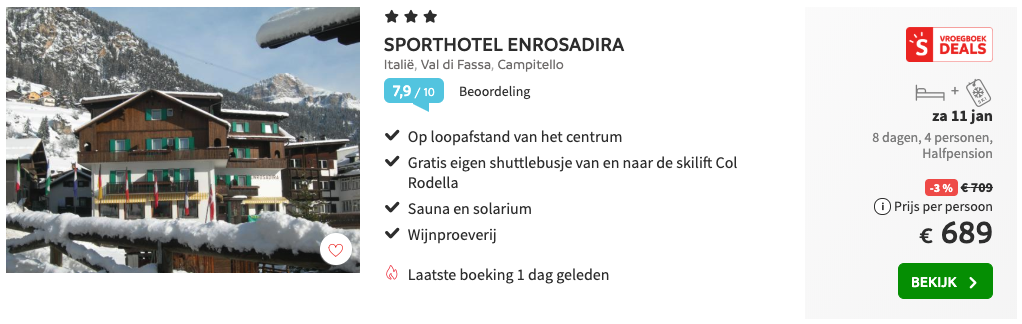 Sporthotel Enrosadira in Italië