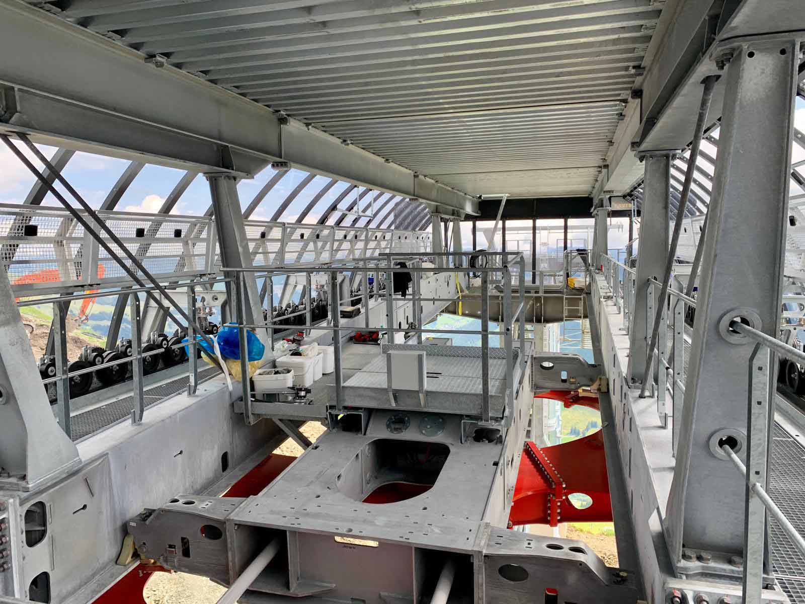 Bouwwerkzaamheden nieuwe Zwölferkogelbahn Hinterglemm