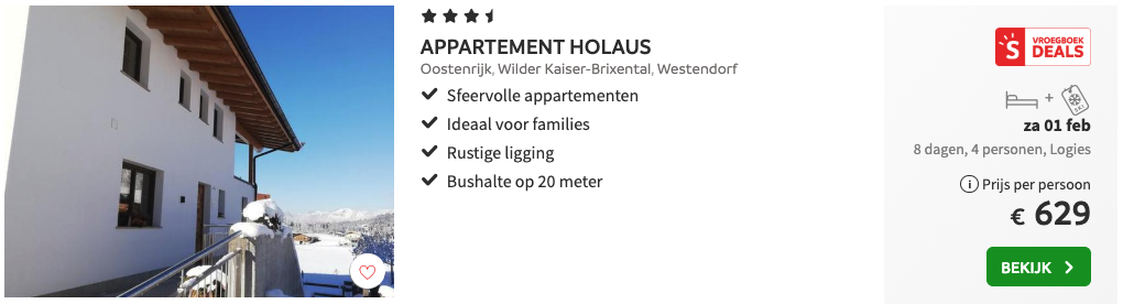 Appartement Holaus SkiWelt