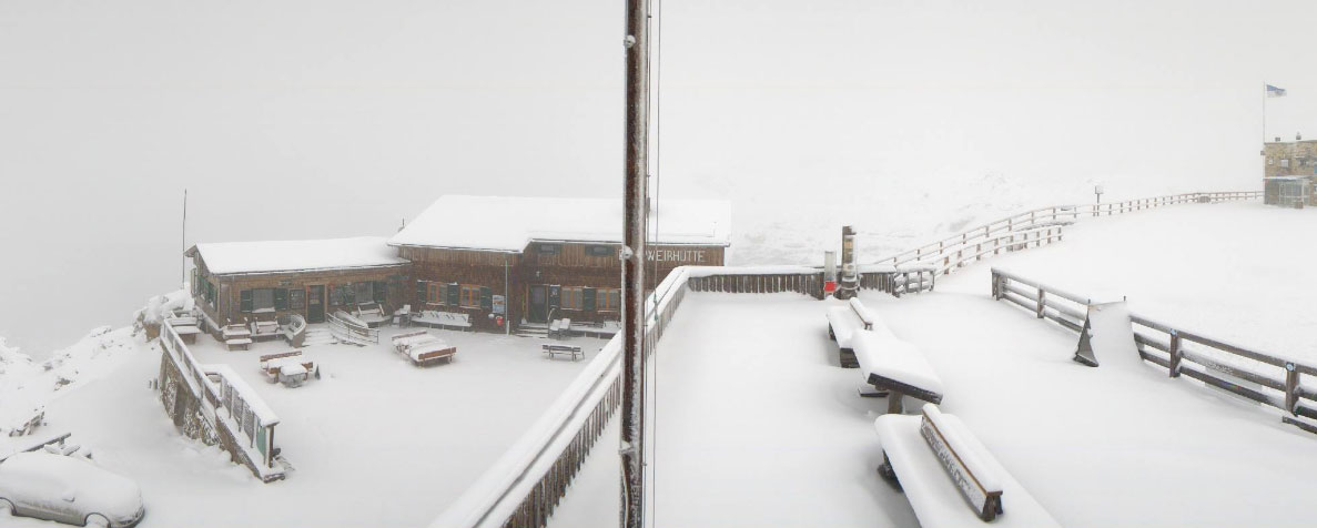 Wat een sneeuw bij de Edelweißspitze