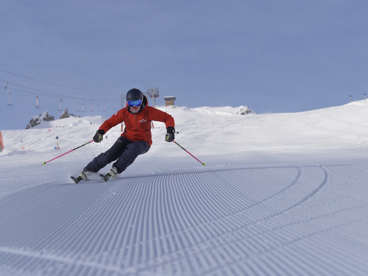 Jahna Skiën op ribbeltjespiste