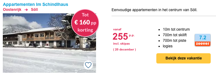 Appartement in Soll skiwelt