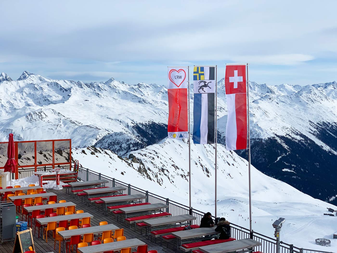 Vlaggen Davos