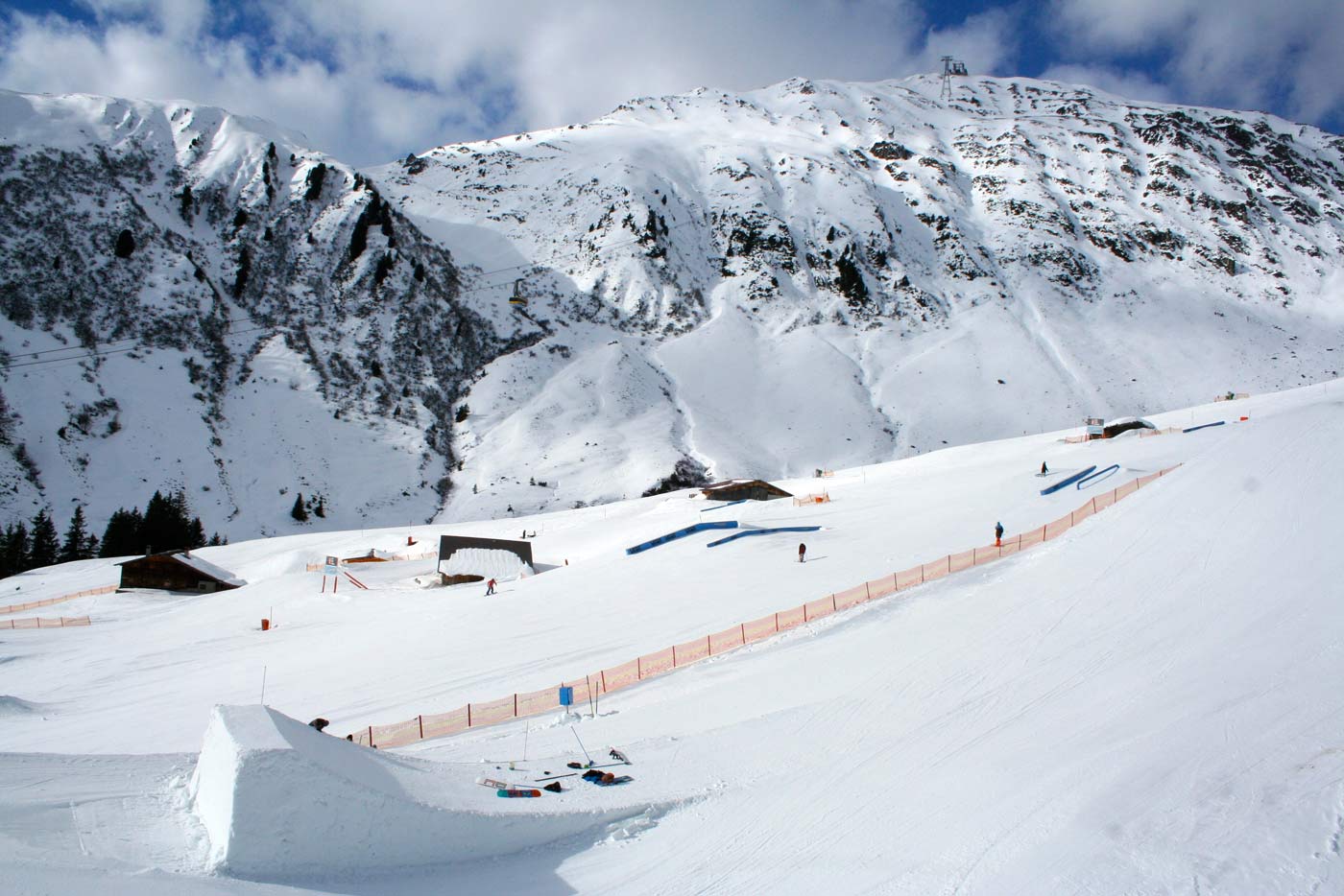 Funpark freestyle skiën