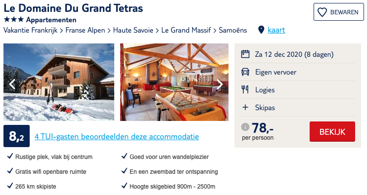 goedkope wintersport aanbiedingen Aanbieding Frankrijk TUI