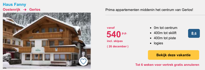 Haus Fanny in Gerlos oud en nieuw
