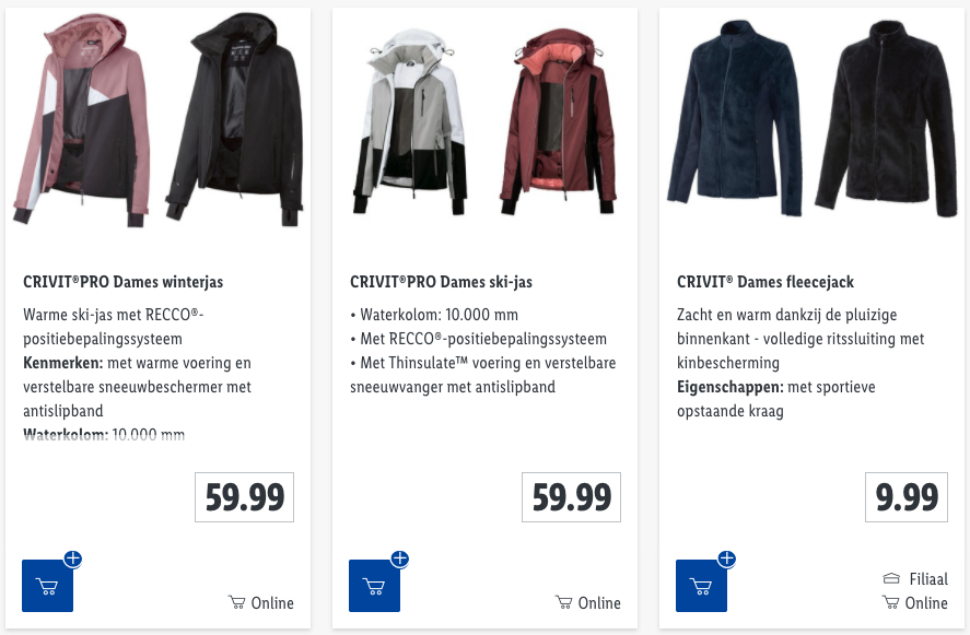 Wintersportcollectie Lidl dames