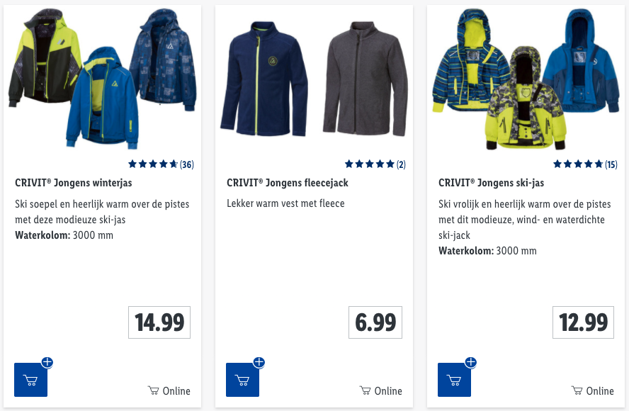 Wintersportcollectie Lidl jongens