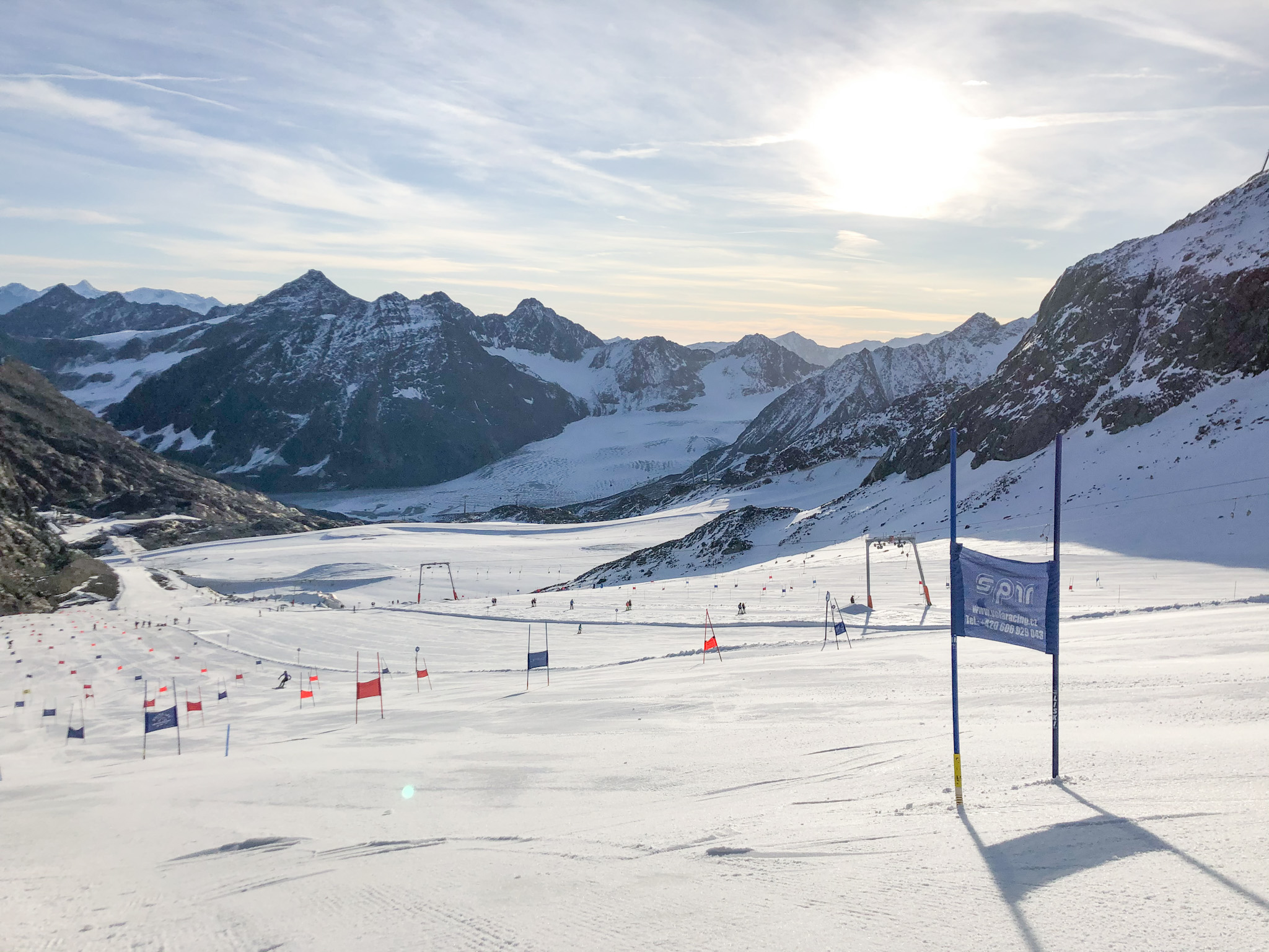 trainingspiste reuzenslalom Pitztal world cup