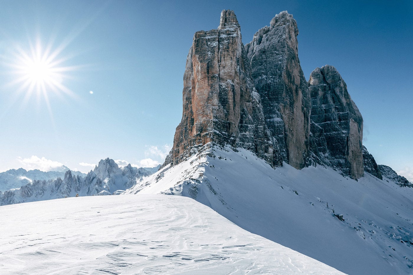 Wintersport 3 Zinnen Dolomites skigebied