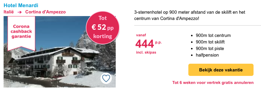 Italië Hotel Menardi