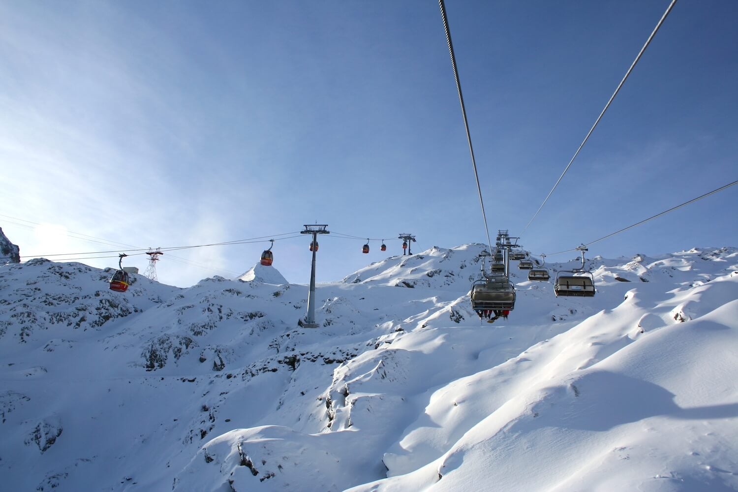 Skigebied en bergliften in Zell am See-Kaprun