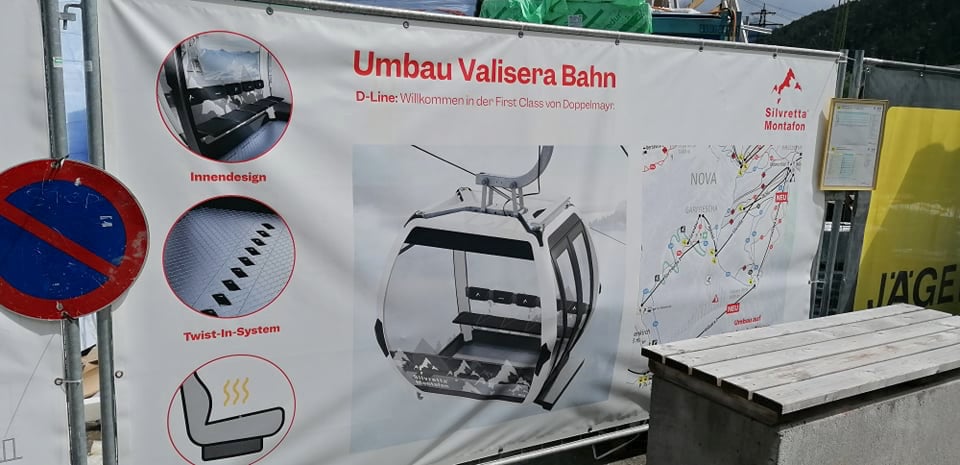 Gondels nieuwe Valiserabahn Montafon