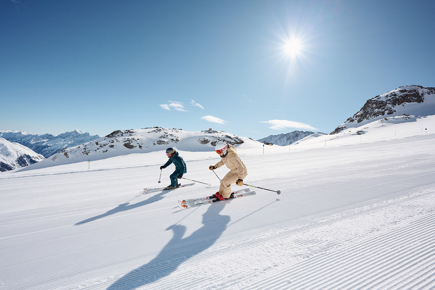 Skiën op de Stubaier Gletscher
