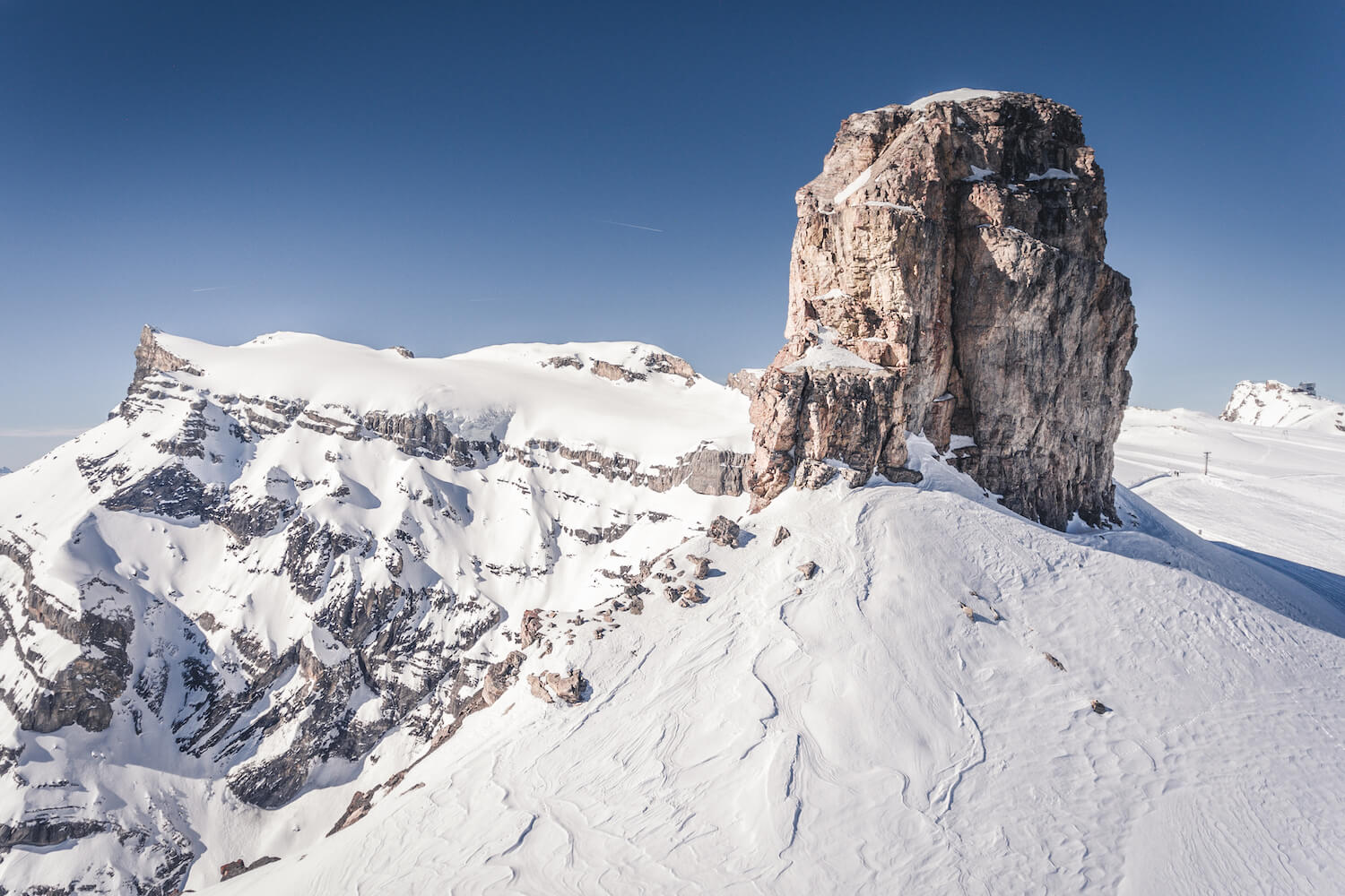 Wintersport in Les Diablerets en Glacier 3000 in Zwitserland