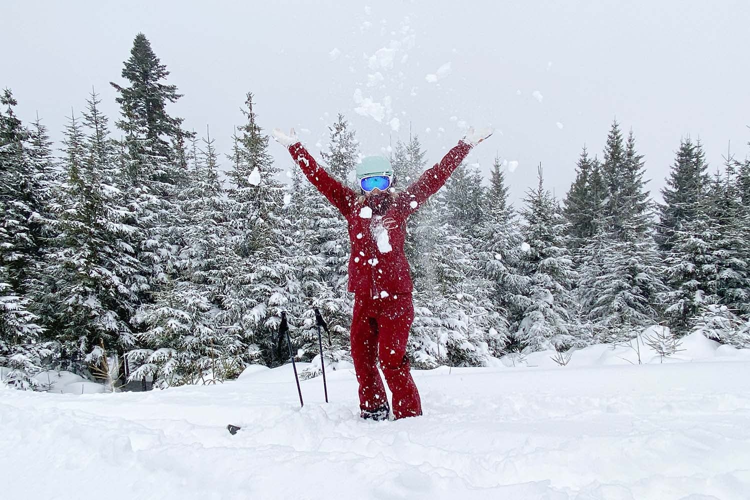 verse sneeuw sneeuwval