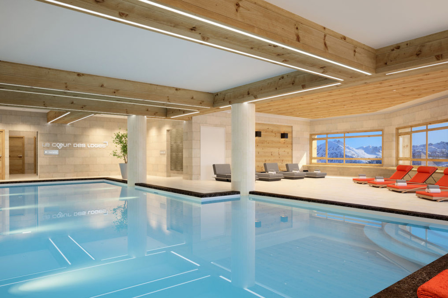 Accommodaties in Les 3 Vallées met zwembad