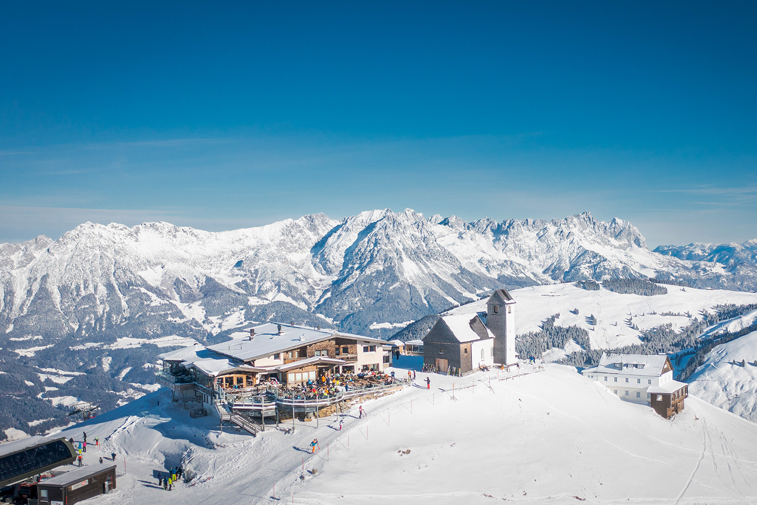 De Hohe Salve Gipfelalm in SkiWelt