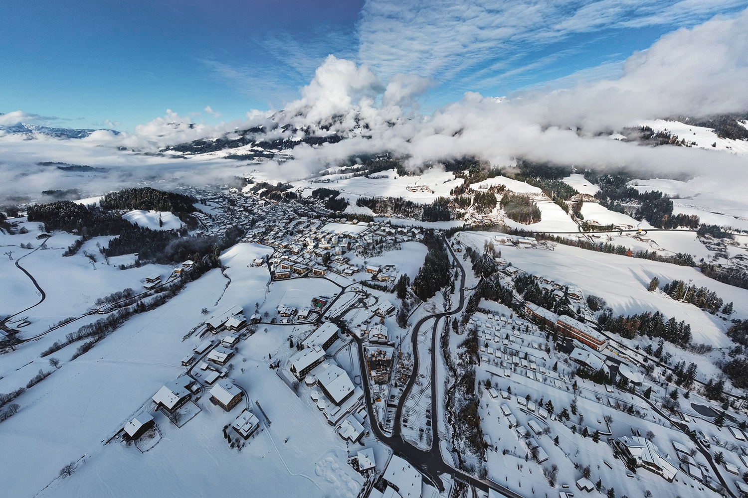 Drone beelden uit Saalbach Hinterglemm