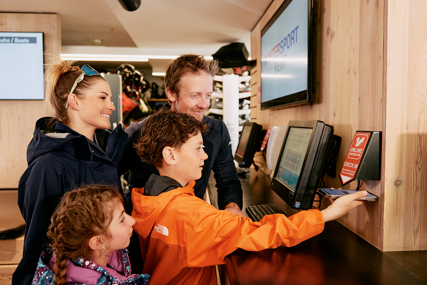 In een skiverhuur van Intersport Rent