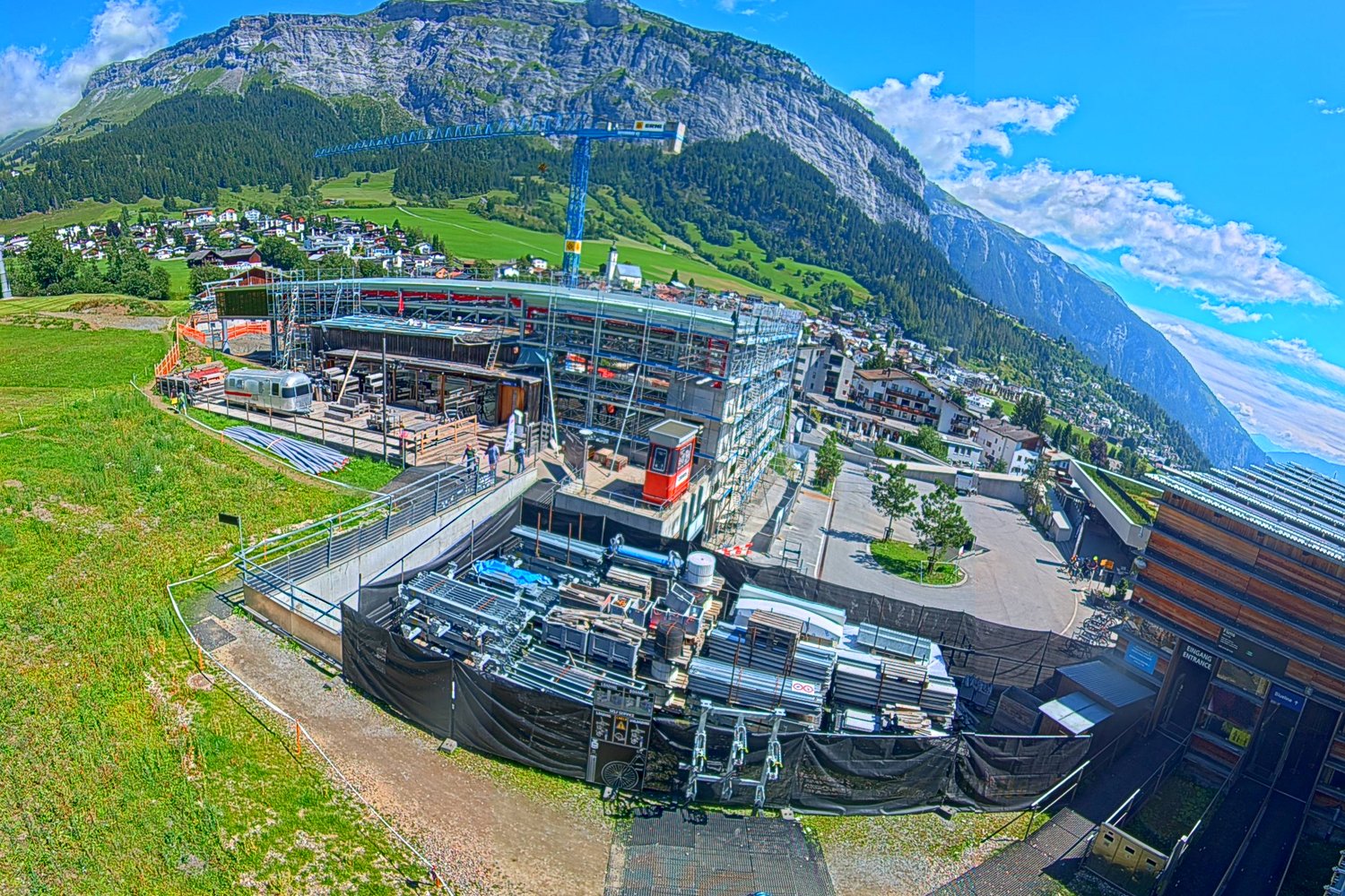 Webcam van de bouw FlemXpress in Flims Laax